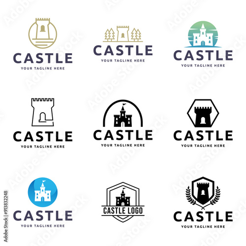 Creative Castle Logo Design Template