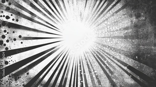 Abstract comic book style background with halftone dots and grunge texture