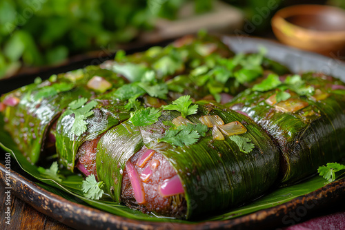 Delicious Palusami: Traditional Fijian Taro Leaf Wraps photo