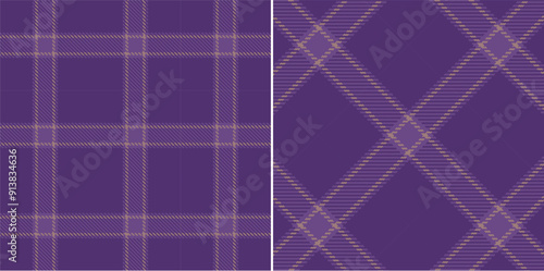 Vector checkered pattern. Tartan, textured seamless twill for flannel shirts, duvet covers, other autumn winter textile mills. Vector Format