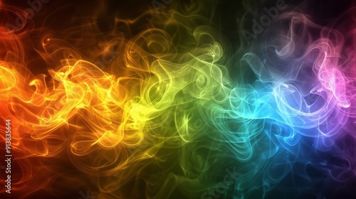 beautiful and colorful smoke, fog flow, background, main colors are blue, red and orange, on dark background, blue, flow, texture, smoke, orange, wave, creative, artistic, wallpaper, abstract, effect,