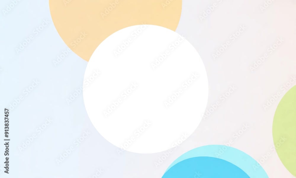 White Circle with Colorful Circles Around White Circle with Colorful Circles Around