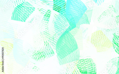 Light Blue, Green vector pattern with random forms.