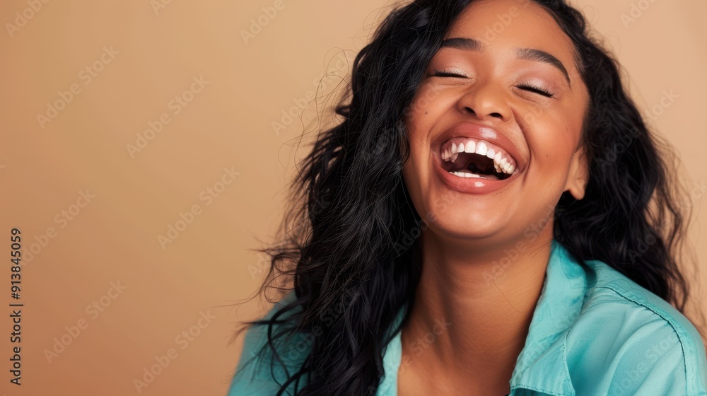 The laughing woman portrait The laughing woman portrait