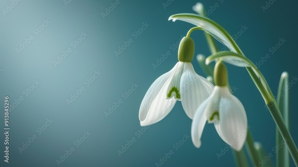 Fototapeta premium a softly blurred iteration of the same flower