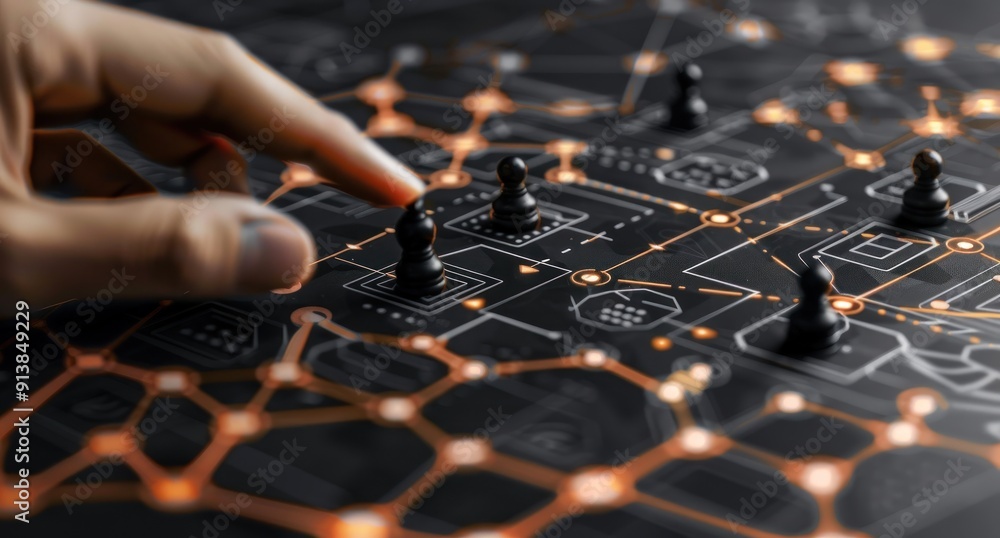 Strategic Move on a Futuristic Chessboard Strategic Move on a Futuristic Chessboard