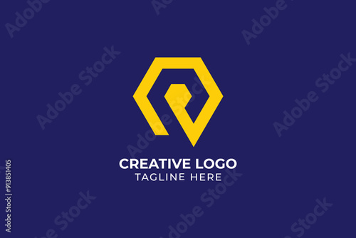 P letter creative logo abstract Creative Letter P Monogram Logo Design Icon Template