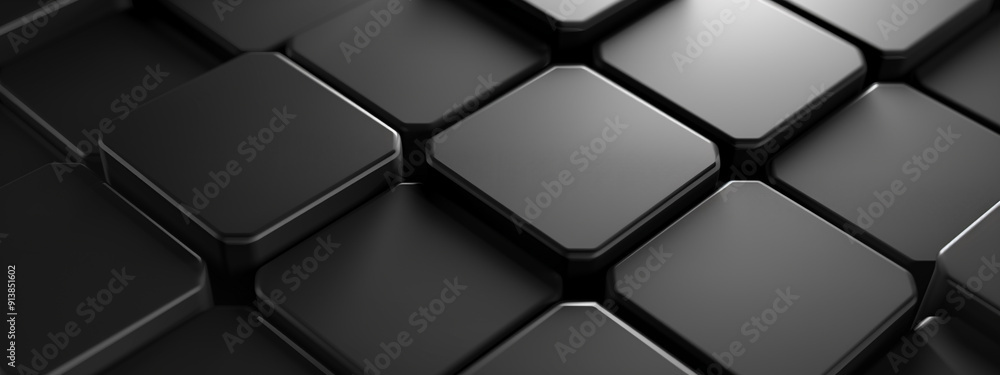 Fototapeta premium 3d render, abstract geometric background, colorful translucent glass shapes, Background pattern template mosaic with a lot of copy space