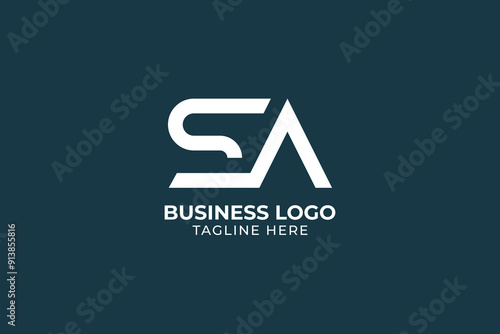 Flat & Minimal Initial S Letter Logo Vector Template for Your Company Business