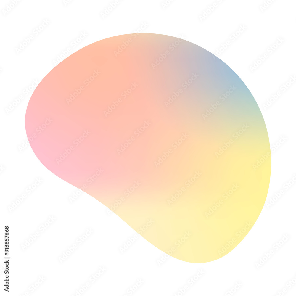 Holographic badge png peachy orange gradient irregular shape Holographic badge png peachy orange gradient irregular shape