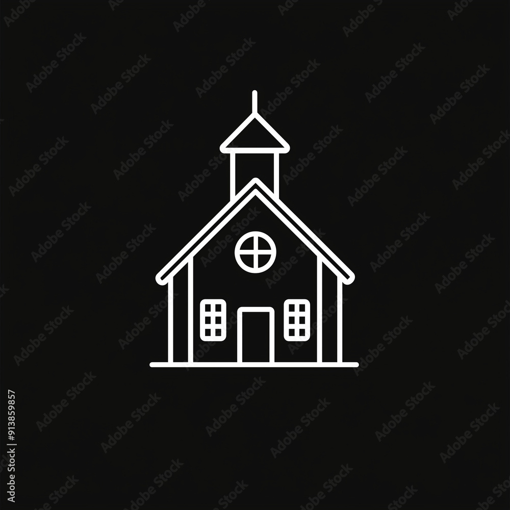 simple outline of a small building simple outline of a small building