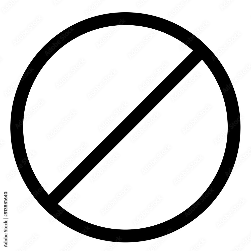Ban sign png black sticker, transparent background Ban sign png black sticker, transparent background