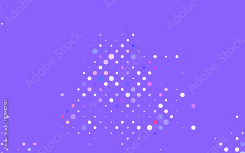 Light Purple, Pink vector Blurred decorative design in abstract style with bubbles.