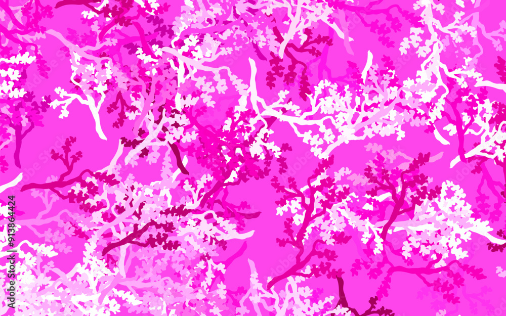 Light Pink vector natural background with leaves, branches. Light Pink vector natural background with leaves, branches.