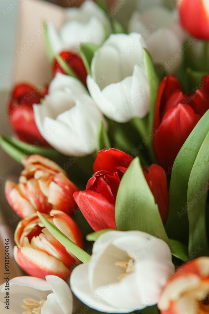 Spring Gift: Bright Tulip Bouquet for a Special March 8th Celebration Spring Gift: Bright Tulip Bouquet for a Special March 8th Celebration