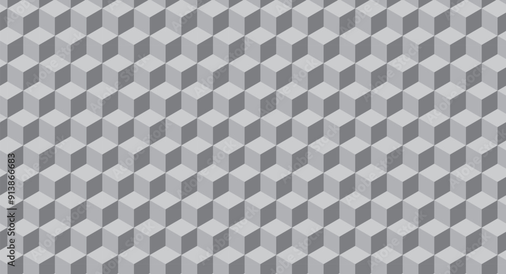3D boxes seamless pattern. Vector isometric illustration. 3D boxes seamless pattern. Vector isometric illustration.