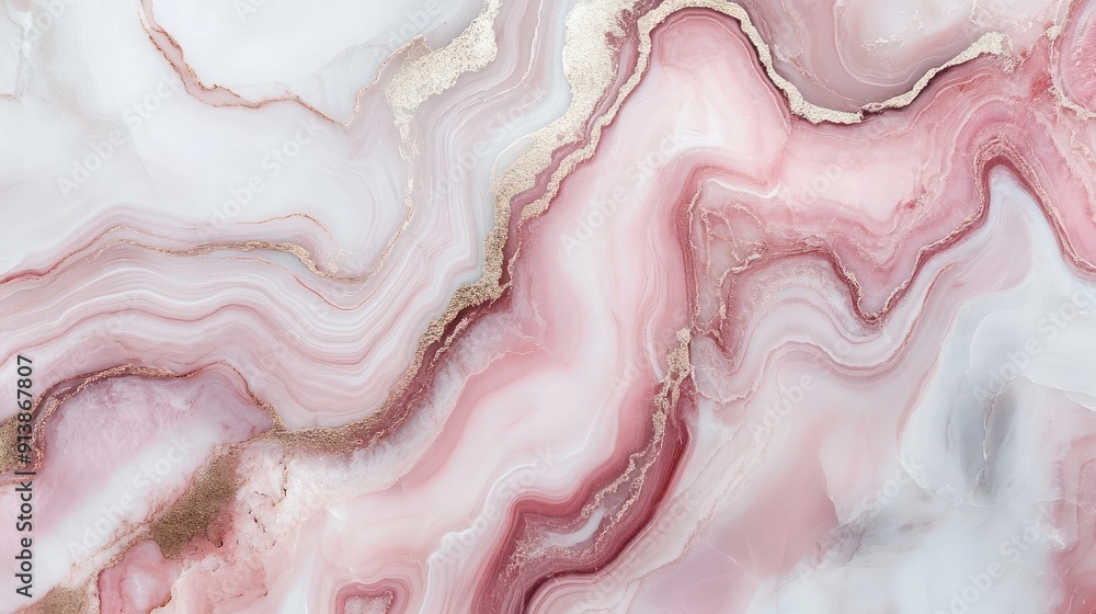 Abstract Pink and Gold Marble Texture Background Abstract Pink and Gold Marble Texture Background