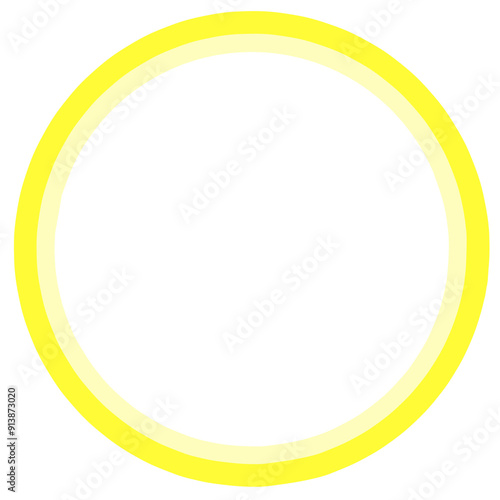 frame, frame with gradient, yellow frame gradient, illustration frame, simple frame, yellow ring png, sticker frame