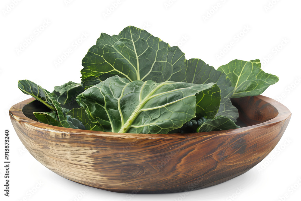 Raw Collard Greens Group on White Background Showing Freshness and Culinary Potential Raw Collard Greens Group on White Background Showing Freshness and Culinary Potential