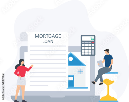Mortgage loan and home financing, interest rates or loan terms, property mortgage and repayment schedules, home equity loans or refinancing options, down payment and loan approval, mortgage calculator