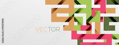 Color bend lines with shadow texture effect. Vector Illustration For Wallpaper, Banner, Background, Card, Book Illustration, landing page