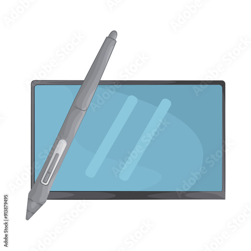 Illustration of pen tablet 