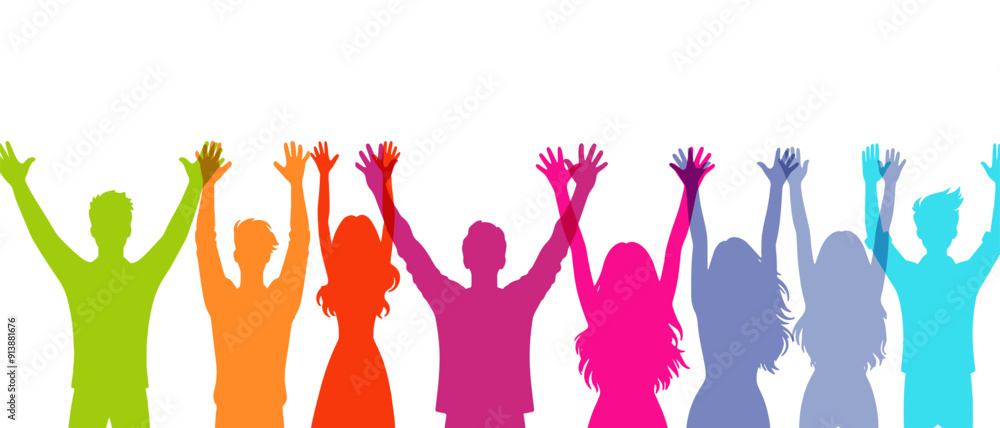 Human representing global unity and peace silhouette color filled vector Illustration icon Human representing global unity and peace silhouette color filled vector Illustration icon