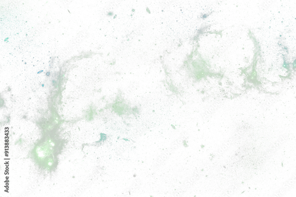 Fototapeta premium Green nebula background design element