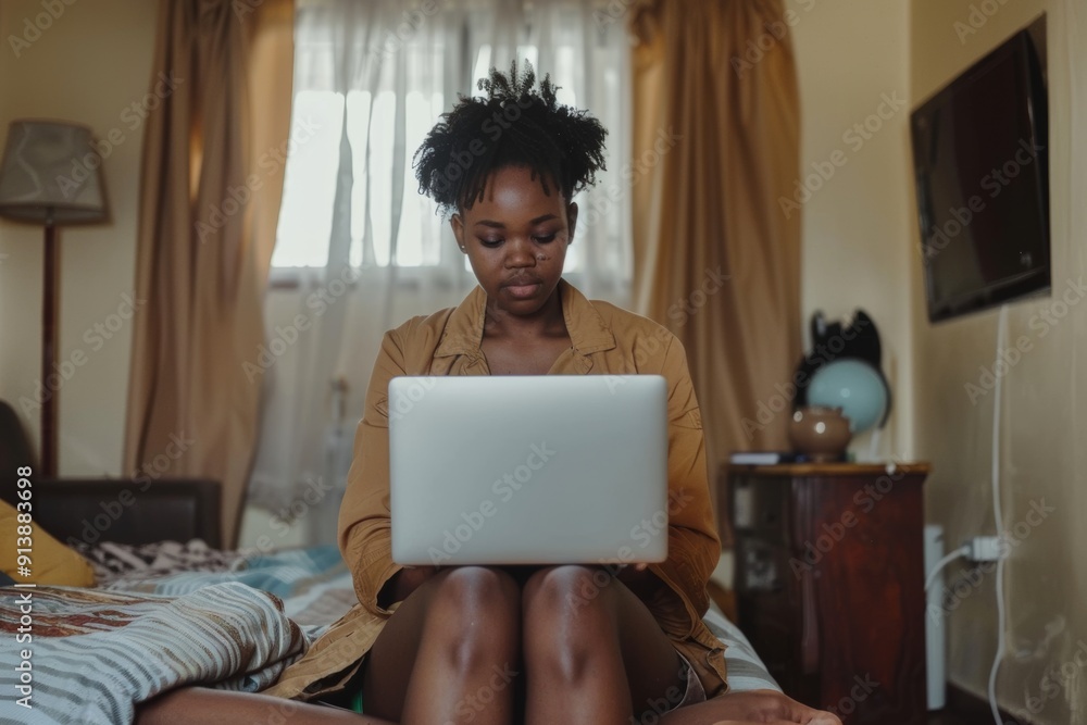 Black jacket adds air of sophistication to her professional appearance. Productivity Declines Due to Home Office Distractions. Visual metaphor refined success and sophisticated work Black jacket adds air of sophistication to her professional appearance. Productivity Declines Due to Home Office Distractions. Visual metaphor refined success and sophisticated work