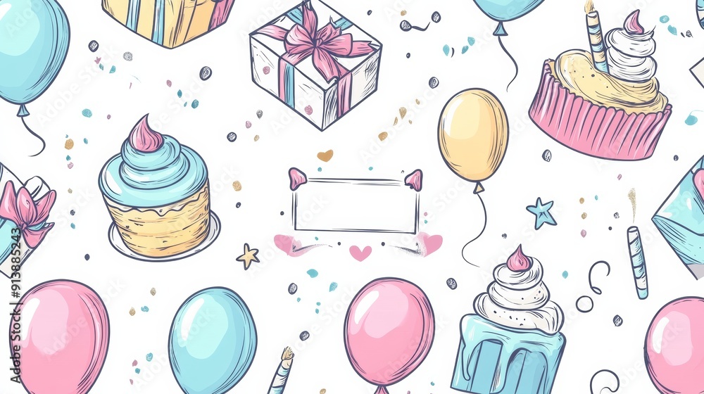 Birthday party background Birthday party background