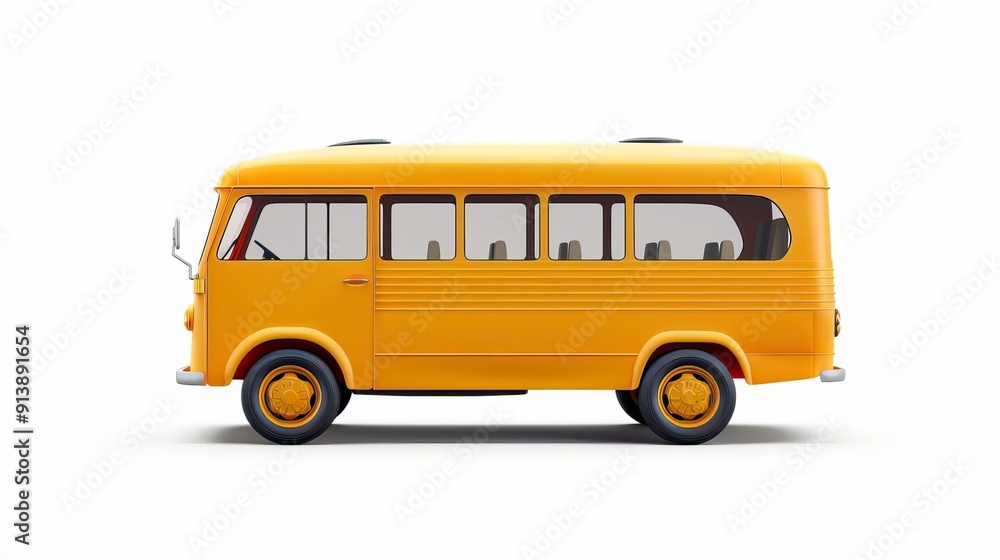 A vibrant yellow bus showcasing a classic design, perfect for travel and adventure themes in photography. A vibrant yellow bus showcasing a classic design, perfect for travel and adventure themes in photography.