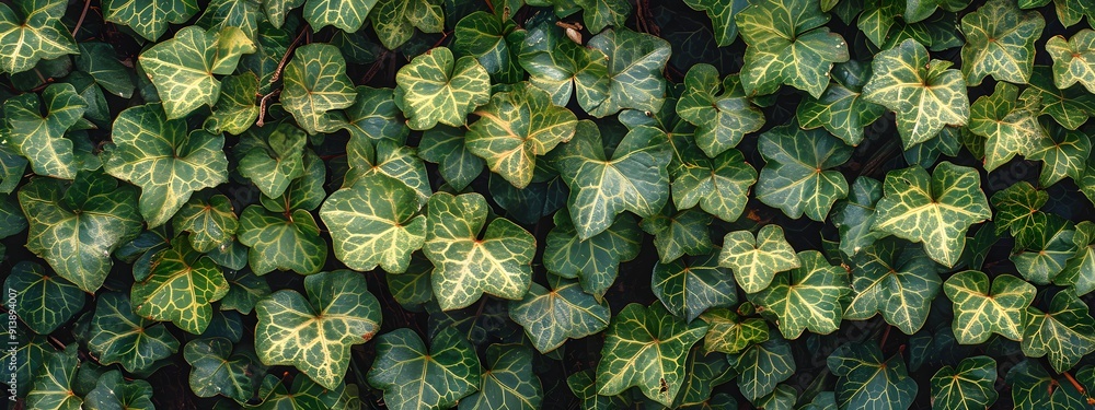 Urban wall covered by ivy leaves in sunny day. Green wall in the garden with air purification plants. Ecology and green city concept. Abstract nature background for banner, poster, wallpaper Urban wall covered by ivy leaves in sunny day. Green wall in the garden with air purification plants. Ecology and green city concept. Abstract nature background for banner, poster, wallpaper