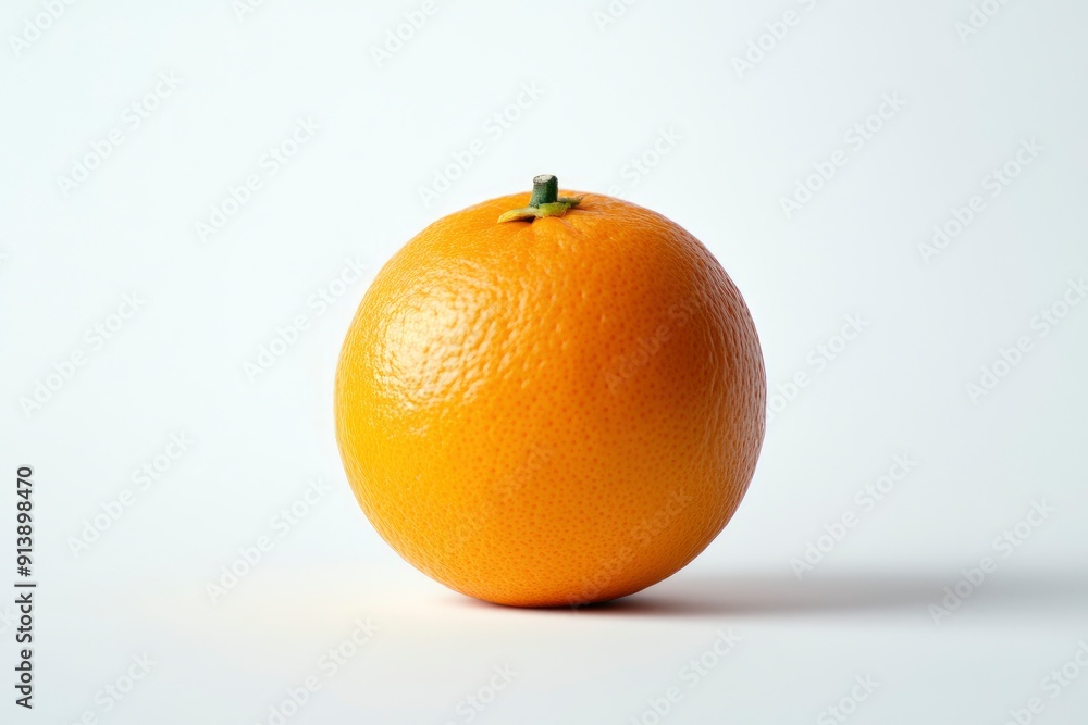 Orange isolated on white background, full depth of field , ai Orange isolated on white background, full depth of field , ai