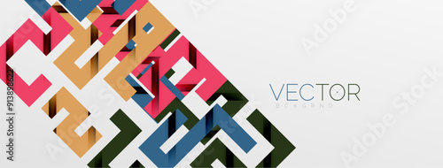 Color bend lines with shadow texture effect. Vector Illustration For Wallpaper, Banner, Background, Card, Book Illustration, landing page