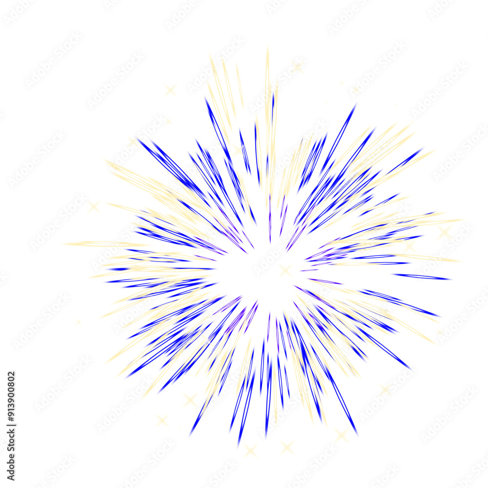 Fototapeta premium colorful fireworks elements