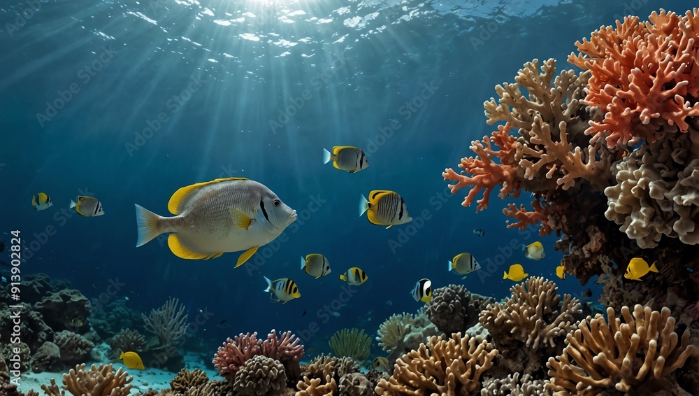 Fototapeta premium fish in aquarium