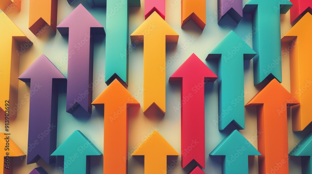 background of multicolored arrows pointing upwards background of multicolored arrows pointing upwards