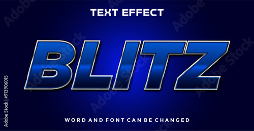 Blitz editable text effect