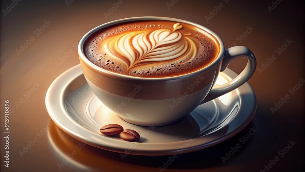 cup of coffee with foam, Close-up, on the table, on the bar counter, beautiful view, professional lighting, for advertising. High Photo Quality cup of coffee with foam, Close-up, on the table, on the bar counter, beautiful view, professional lighting, for advertising. High Photo Quality