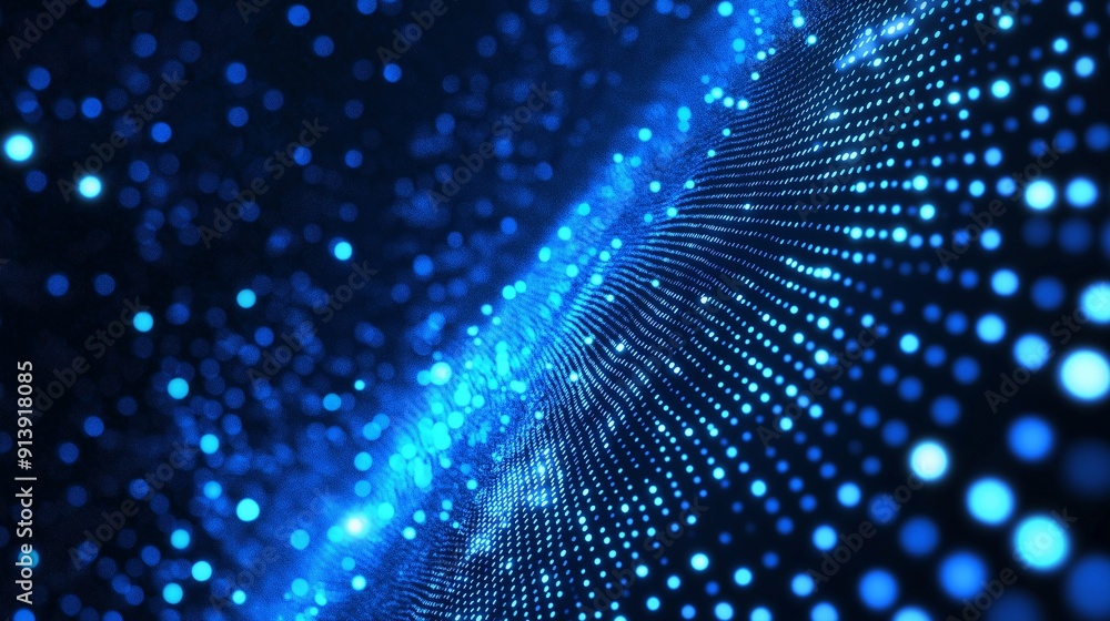 Digital blue-dot background Digital blue-dot background