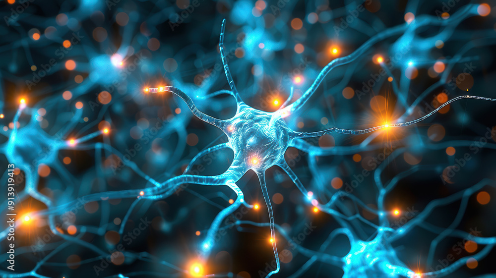 Glowing Abstract Neural Networks Glowing Abstract Neural Networks