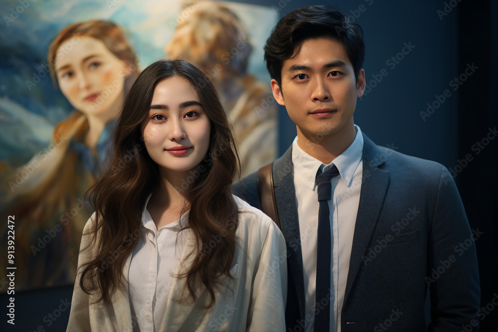 AI generated photo of young couple spending romantic time together nice honeymoon vacation AI generated photo of young couple spending romantic time together nice honeymoon vacation