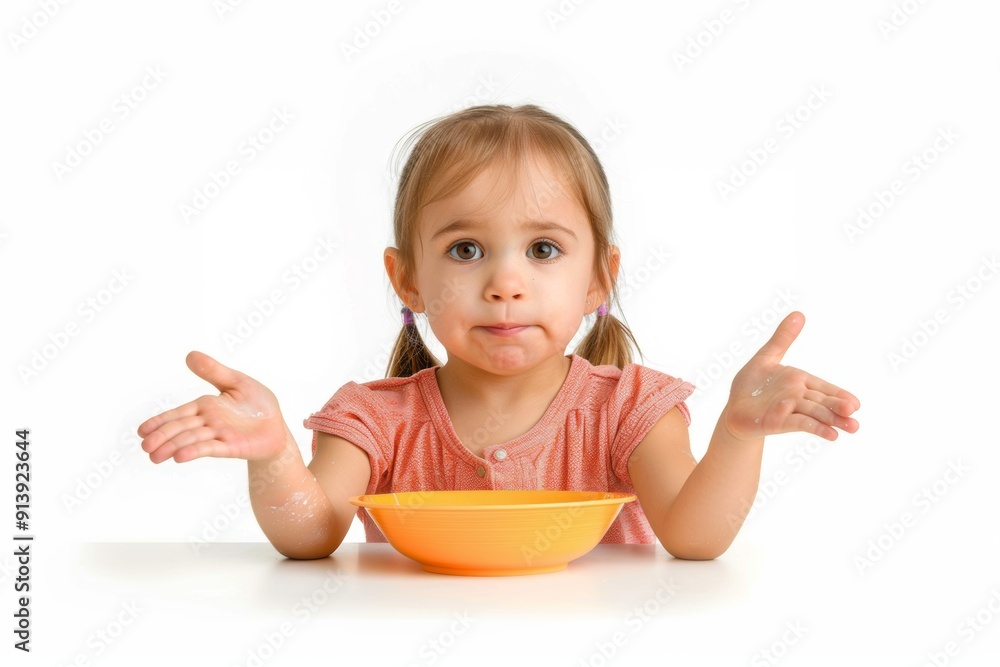 Expression of curiosity and charm from toddler table. Adorable child captivating gesture while dining indoors. Expression of childhood curiosity and impatience. Expression of curiosity and charm from toddler table. Adorable child captivating gesture while dining indoors. Expression of childhood curiosity and impatience.