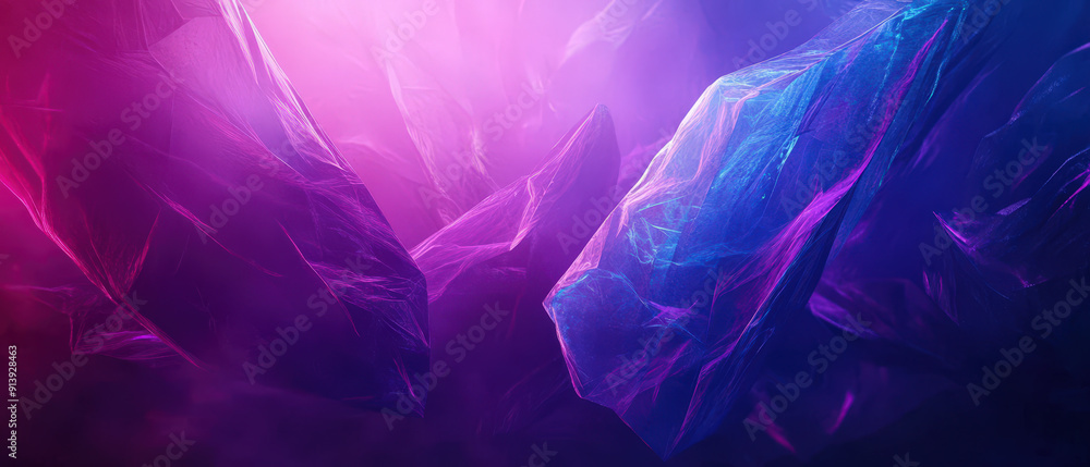Obraz premium A purple and blue background with a rock in the middle