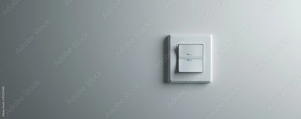 Isolated white light switch on white background, 4K hyperrealistic photo Isolated white light switch on white background, 4K hyperrealistic photo