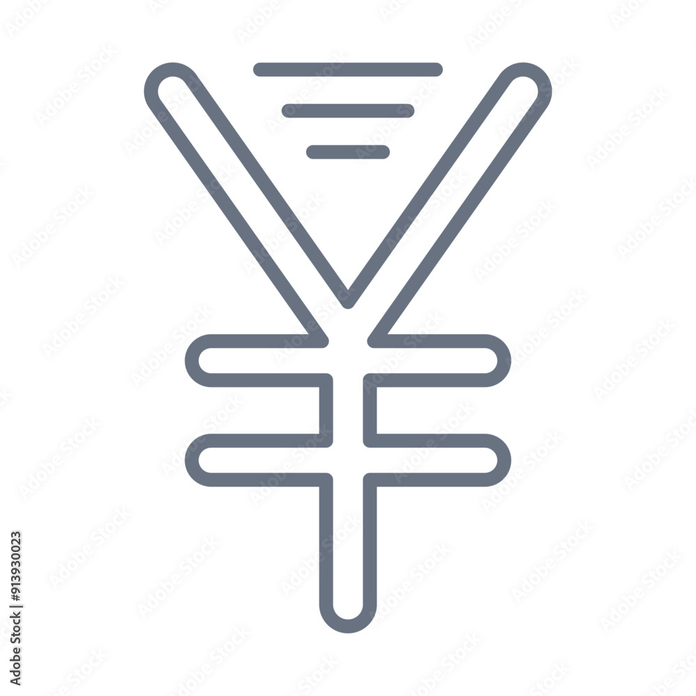 Obraz premium Yen Sign icon Design