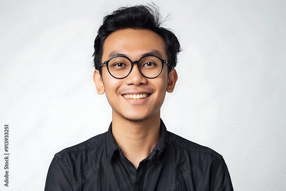 Smiling Man in Glasses Smiling Man in Glasses