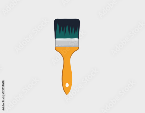 PAINT BRUSH Icon Solid Style. Vector Icon Design Element for Web Page, Mobile App, UI, UX Design
