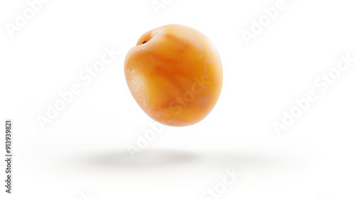 Apricot on White background.  photo