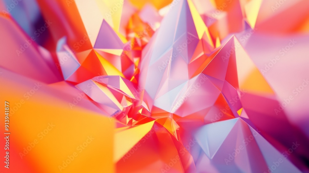 Lively 3D design featuring vibrant, moving polygonal shapes with a dynamic, energetic feel. Lively 3D design featuring vibrant, moving polygonal shapes with a dynamic, energetic feel.